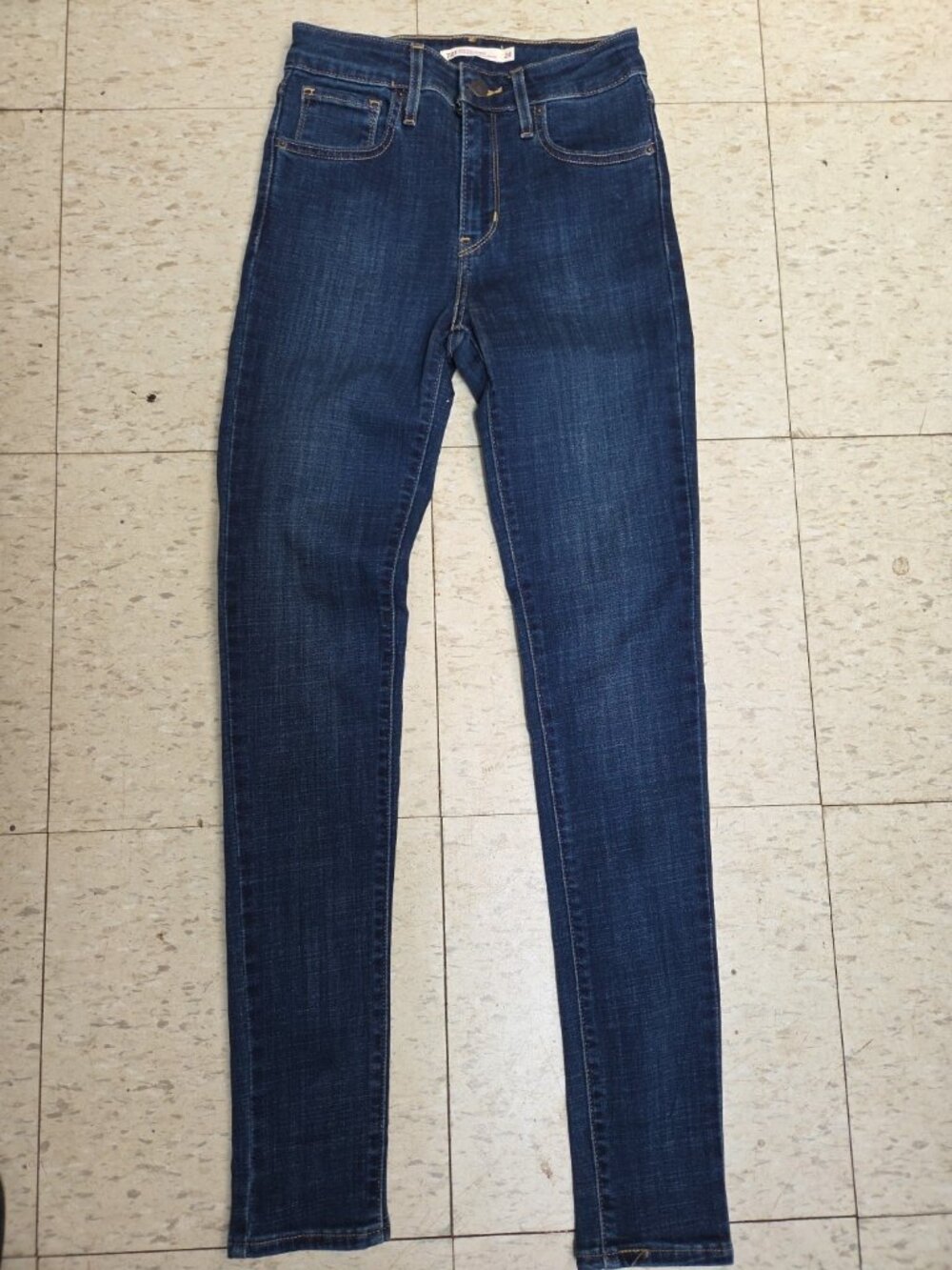Jeans Levi S NWT High Rise Skinny Jeans Women Size 24 HyperSoft Dark Blue Denim